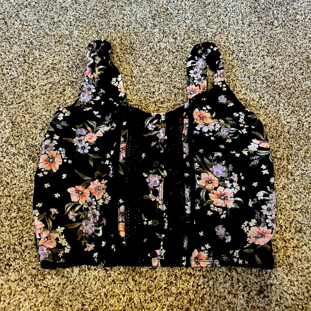 Floral crop top